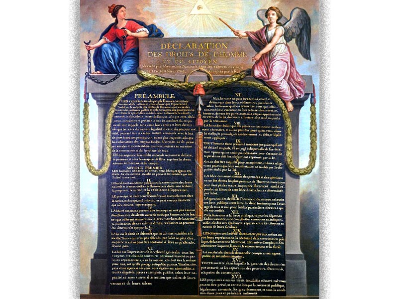 Γαλλική επανάσταση 1789- «Διακήρυξη των δικαιωμάτων του ανθρώπου και του πολίτη»