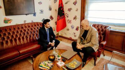 Συνάντηση Πρωθυπουργού της Αλβανίας Edi Rama με τον αναπληρωτή Πρωθυπουργό του Μαυροβουνίου, Dritan Abazović 16/7/2021