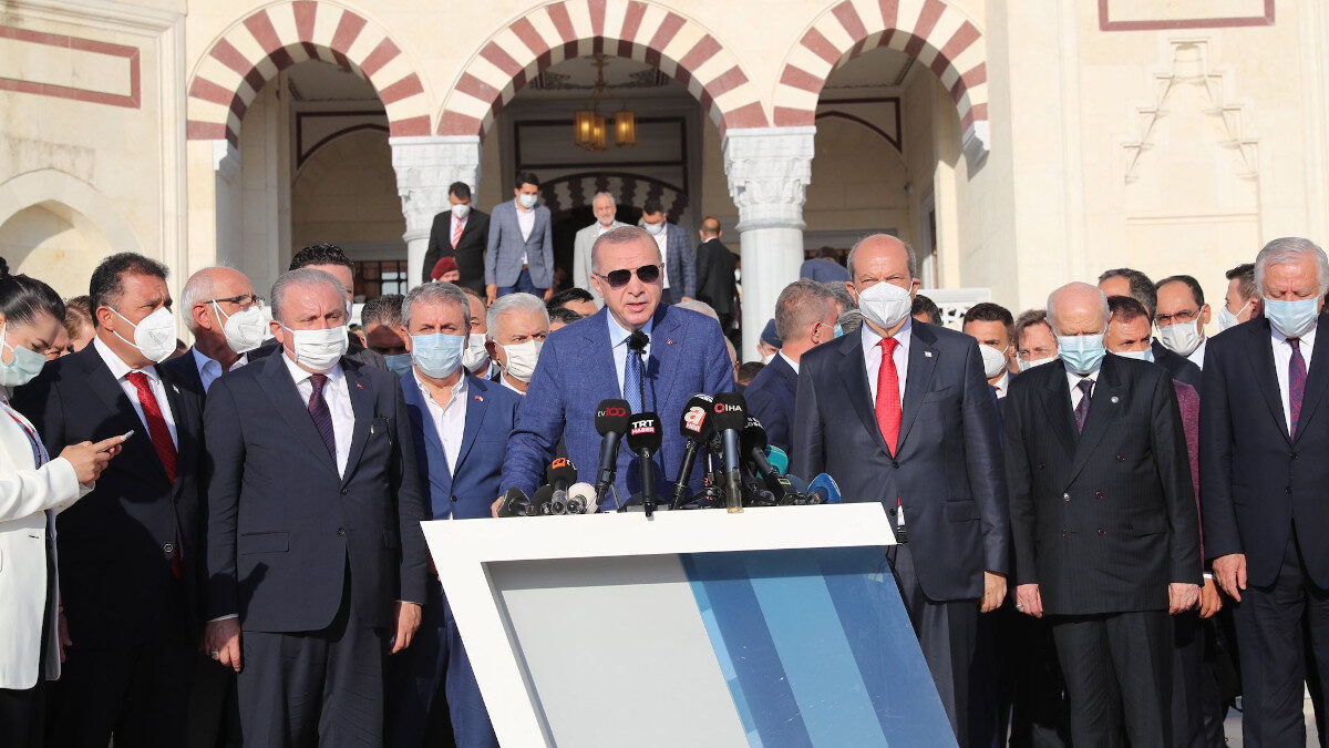 Δηλώσεις του Προέδρου της Τουρκίας, Ρ.Τ. Ερντογάν, στην Κατεχόμενη Κύπρο - Ιούλιος 2021