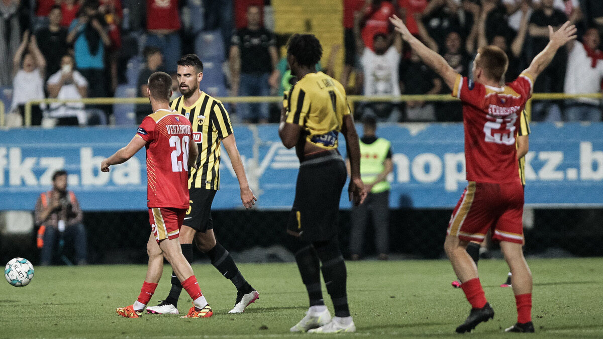 Europa Conference League: Βελέζ Μοστάρ-ΑΕΚ 2-1