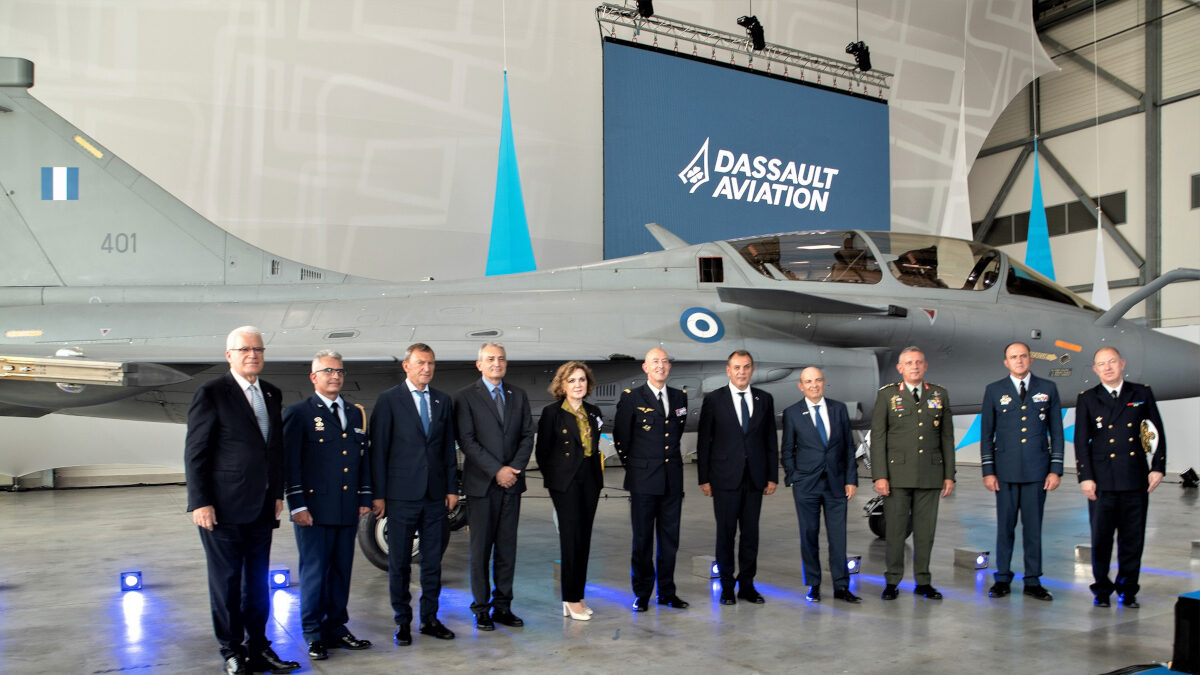 Tελετή παραλαβής του πρώτου σύγχρονου μαχητικού αεροσκάφους "Rafale" η οποία πραγματοποιήθηκε στην Αεροπορική Βάση "125 Istres-Le Tube" στην Ίστρ της Γαλλίας, Τετάρτη 21 Ιουλίου 2021