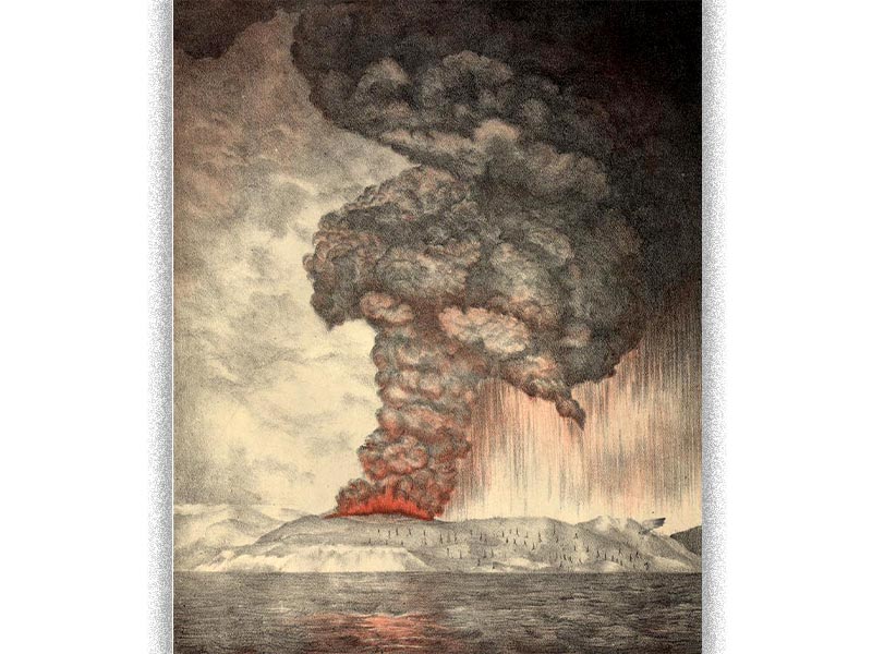 Ινδικός Ωκεανός - Κρακατόα - έκρηξη ηφαιστείου, 1883