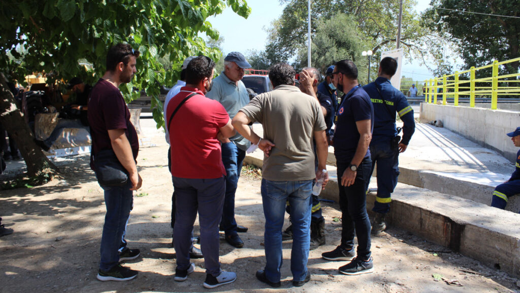 Κλιμάκιο του ΚΚΕ στο Κέντρο Ελέγχου Πυροσβεστικού Σώματος στην Πάτρα