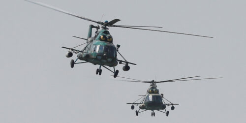 Στρατιωτικά ελικόπτερα στην άσκηση "Three Swords-2021" - Άσκηση στην Ουκρανία με ΗΠΑ Πολωνία Λιθουανία