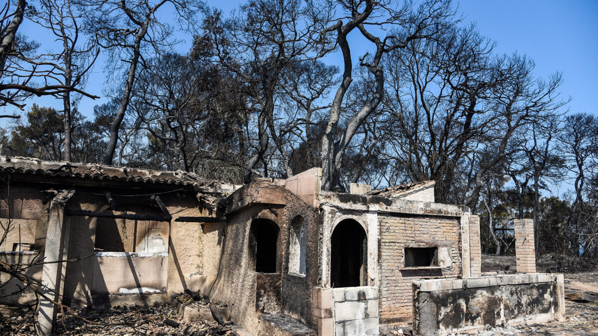 Πυροσβεστική - Πυρκαγιά - Δάσος - Καταστροφές από την πυρκαγιά στην Ζήρια Αχαΐας, Κυριακή 1 Αυγούστου 2021.