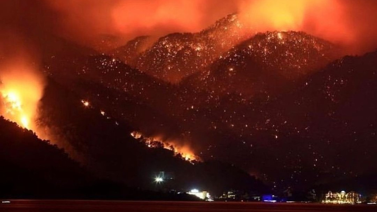 Πυρκαγιές στα Νότια παράλια της Τουρκίας Αύγουστος 2021