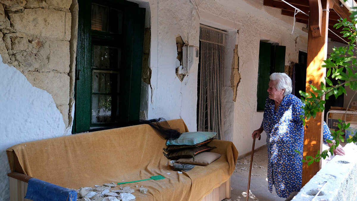 Ισχυρός σεισμός στο Αρκαλοχώρι Ηρακλείου Κρήτης