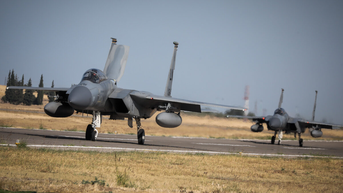 Μαχητικό αεροσκάφος F-15 της Πολεμικής Αεροπορίας των ΗΠΑ
