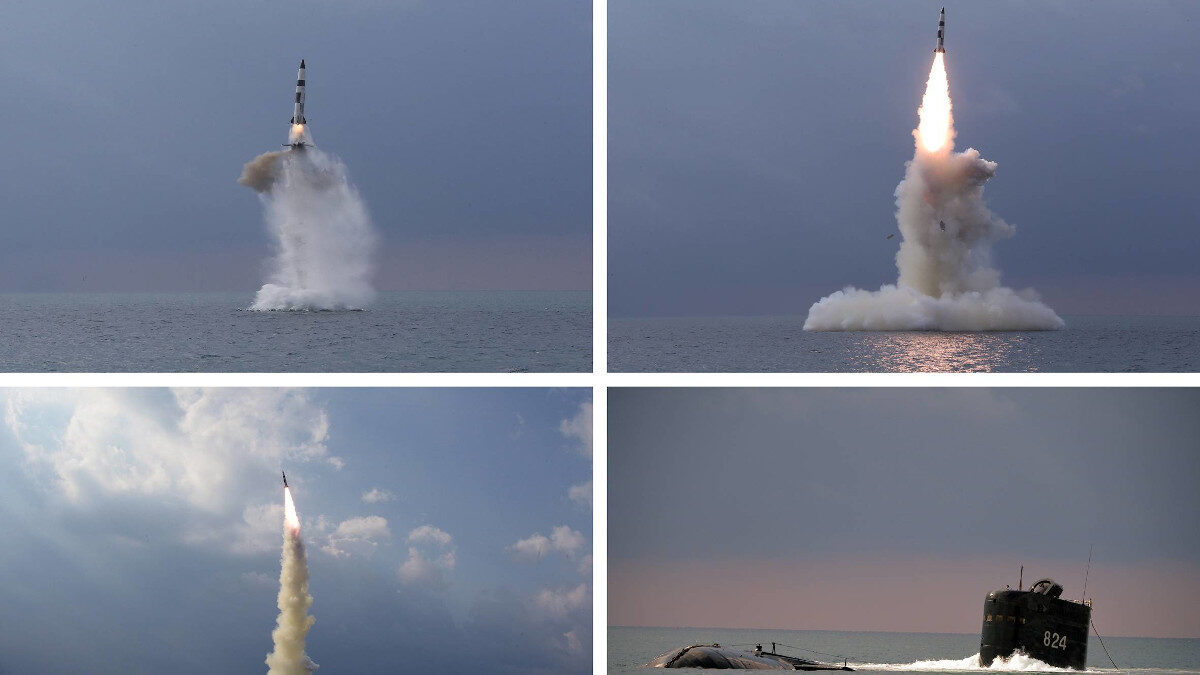 Δοκιμαστική εκτόξευση βαλλιστικού πυραύλου από υποβρύχιο του Πολεμικού Ναυτικού της Βόρειας Κορέας - Οκτώβριος 2021