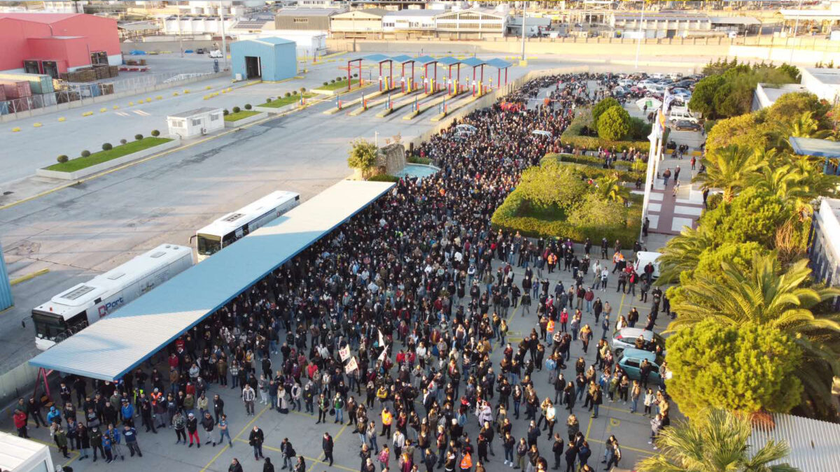 Παννατικό Συλλαλητήριο συμπαράστασης στους εργαζόμενους της COSCO που απεργούν - 28/10/21