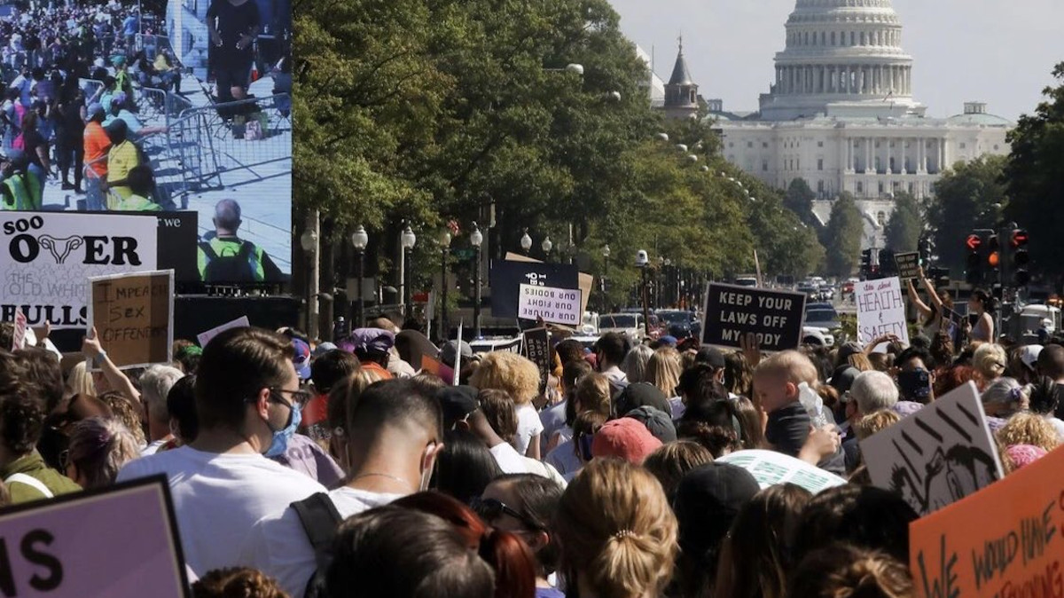 Από διαμαρτυρία στις ΗΠΑ ενάντια στον περιορισμό του δικαιώματος των αμβλώσεων