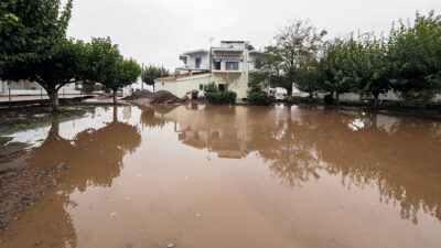 Πλημμύρες και καταστροφές από την βροχόπτωση στις πυρόπληκτες περιοχές της Β.Εύβοιας / Κυριακή 10 Οκτωβρίου 2021