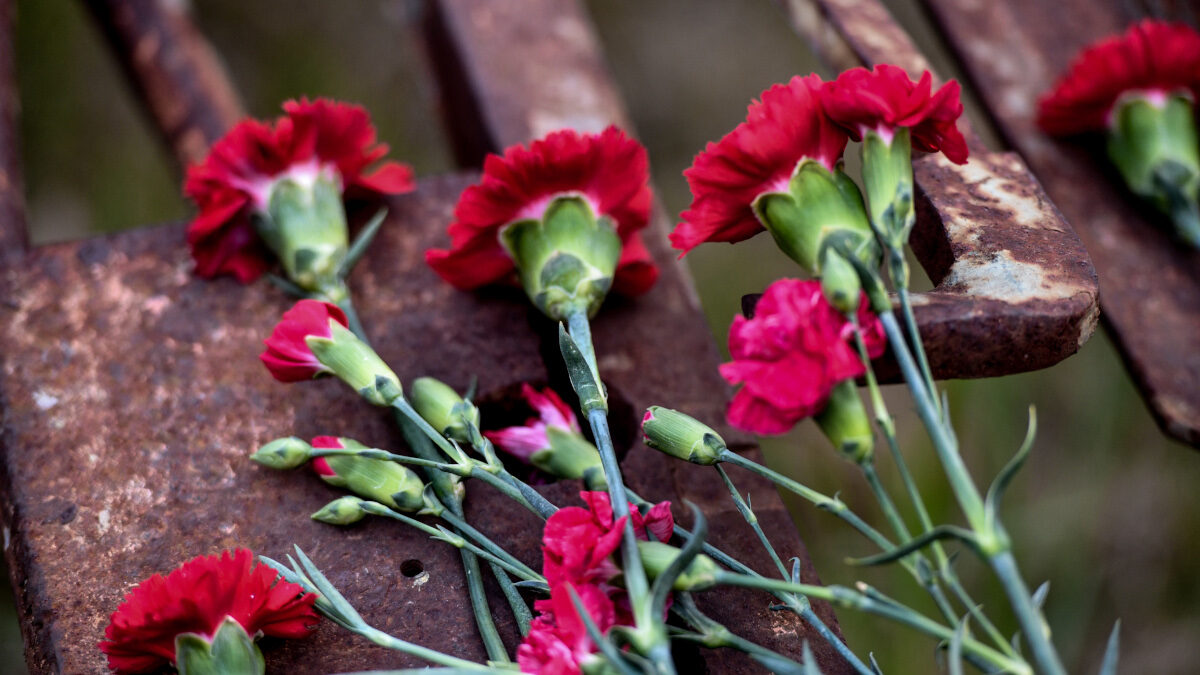 48η επέτειος του Πολυτεχνείου: Κόσμος καταθέτει λουλούδια , Τρίτη 16 Νοεμβρίου 2021.