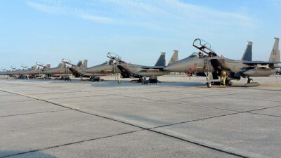Αποχώρηση των Μαχητικών Αεροσκαφών F-15Ε της USAFE και του προσωπικού υποστήριξης που είχαν μετασταθμεύσει στην 110 Πτέρυγα Μάχης στη Λάρισα - Νοέμβρης 2021
