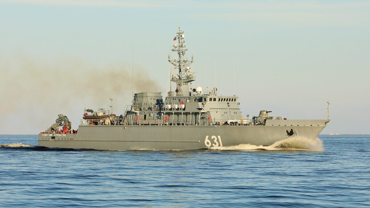 Ρωσικό Πλοίο ναρκοπολέμου - ναρκοπροστασίας (Ν/Θ) Georgy Kurbatov (Μ631) - Στόλος Μαύρης Θάλασσας - Αύγουστος 2021