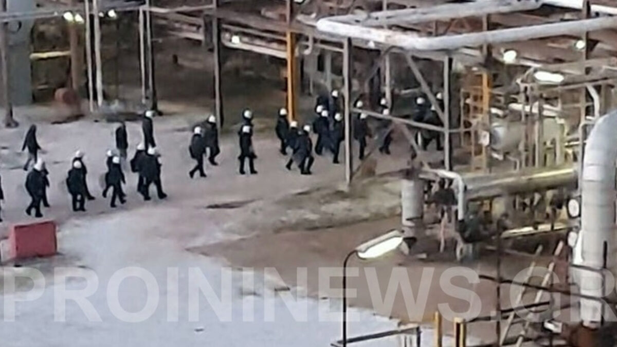 Επιχείρηση καταστολής των εργαζομένων στα «Πετρέλαια Καβάλας»