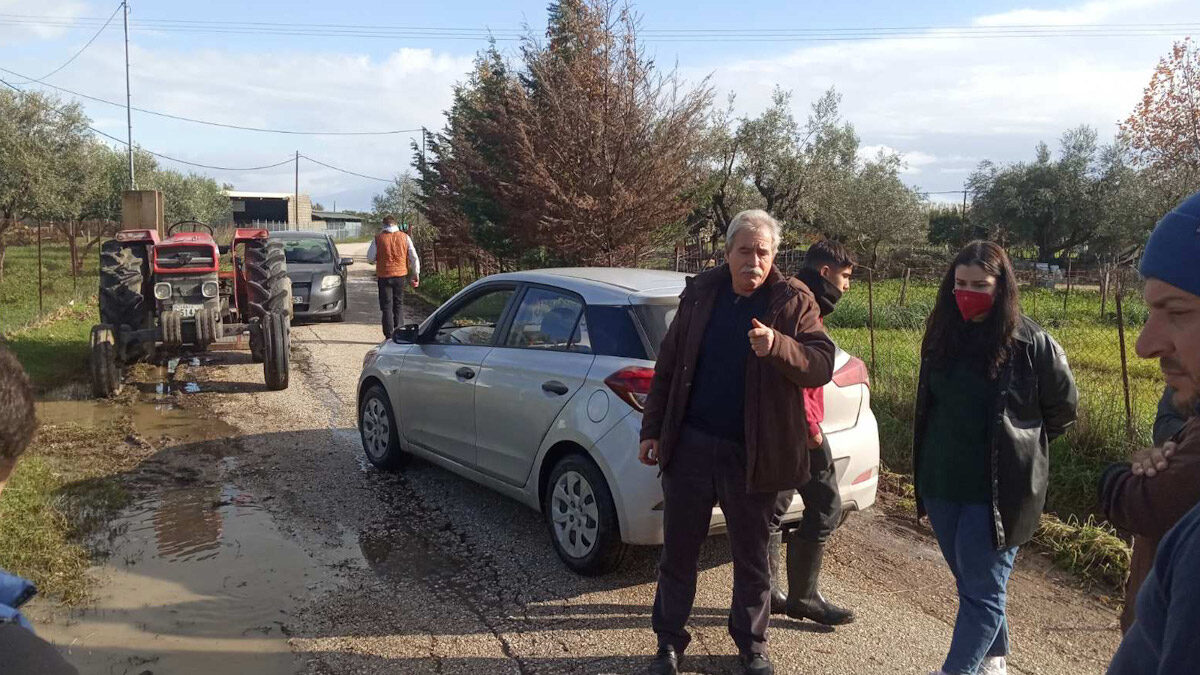 Περιοδεία κκε για τις πλημμύρες στη δυτική αχαΐα