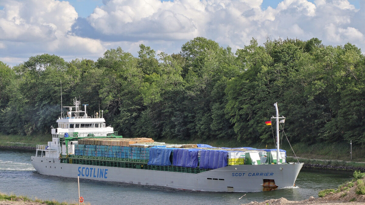 Το φορτηγό πλοίο Scot Carrier σημαίας Ηνωμένου Βασιλείου που ενεπλάκη σε ναυτικό δυστύχημα στη Βαλτική Θάλασσα στις 13/12/2021