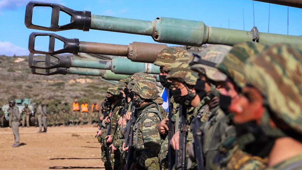 Ρόδος: ΤΑΜΣ Κολοσσός / Δεκέμβρης 2021 - Στρατιώτες - Εθνοφυλακή - Τεθωρακισμένα - Άσκηση