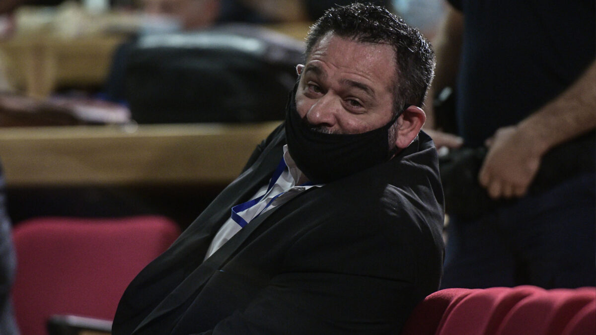 Ο καταδικασμένος ναζί εγκληματίας Γιάννης Λαγός στη δίκη της Ναζιστικής Οργάνωσης