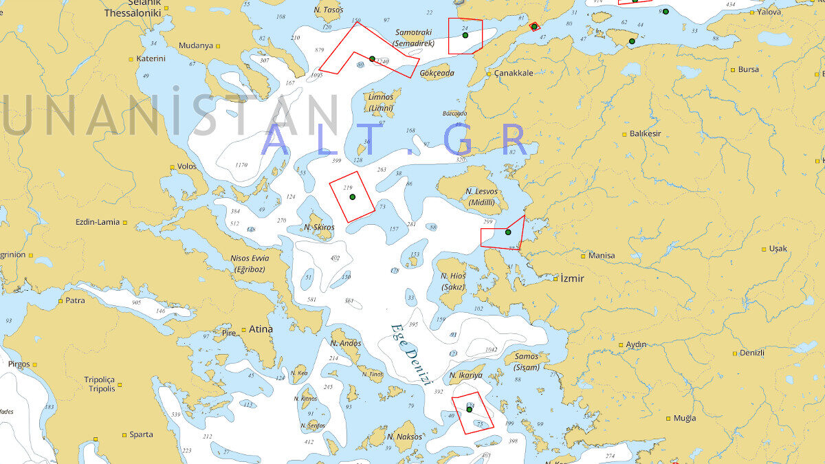 Πέντε οι δεσμευμένες περιοχές στο Αιγαίο με NAVTEX - Σταθμός Σμύρνης - Γενάρης 2022