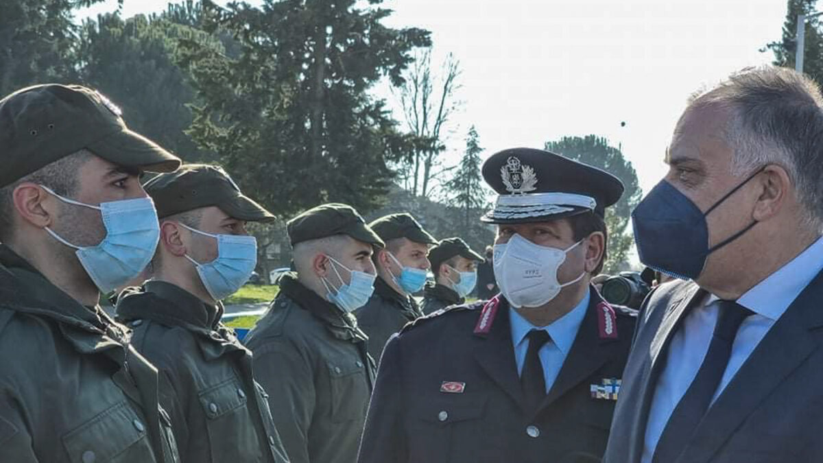 Έναρξη της εκπαίδευσης των 400 Ειδικών Φρουρών της Πανεπιστημιακής Αστυνομίας, παρουσία του υπουργού Προστασίας του Πολίτη Τάκη Θεοδωρικάκου, Δευτέρα 17 Ιανουαρίου 2022.