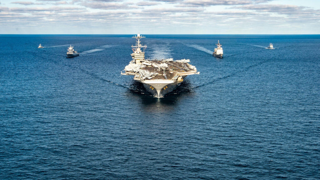 Μεσόγειος Θάλασσα - Το αεροπλανοφόρο USS Harry S. Truman (CVN 75) και η αρμάδα του (Strike Group) / Δεκέμβριος 2021