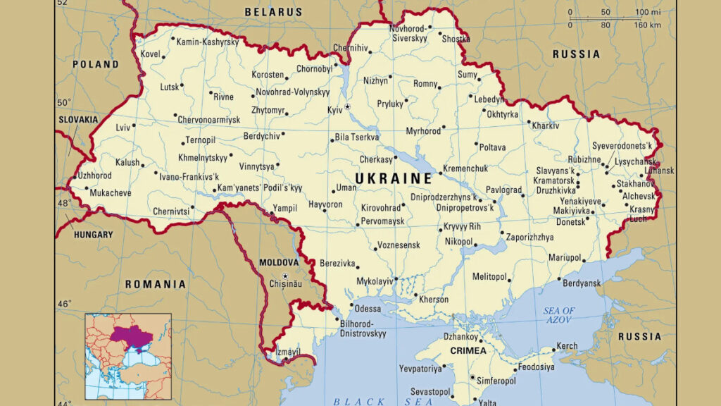 Πολιτικός χάρτης Ουκρανίας