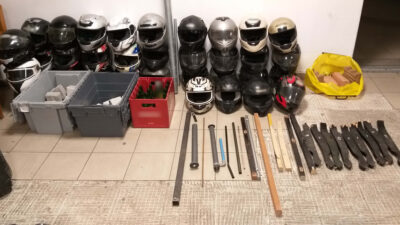 Τα ευρήματα της αστυνομίας σε σύνδεσμο οπαδών στη Θεσσαλονίκη