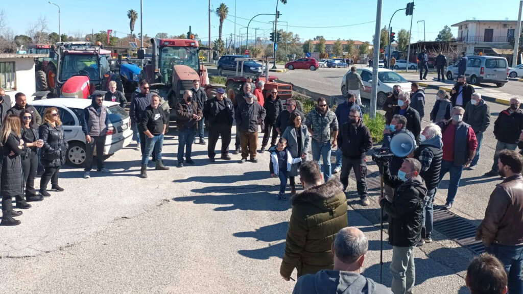 Μπλόκο Λεχαινών της Ομοσπονδίας Αγροτικών Συλλόγων Ηλείας (ΟΑΣΗ) / Φλεβάρης 2022