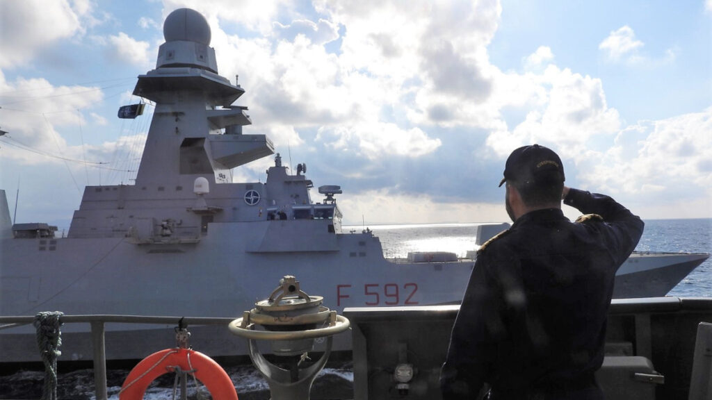 Συνεκπαίδευση PASSEX (Passing Exercise) της Φρεγάτας (Φ/Γ) ΣΠΕΤΣΑΙ του Πολεμικού Ναυτικού με Μονάδες της Μόνιμης Ναυτικής Δύναμης 2 (Standing NATO Maritime Group Two SNMG 2), στην ευρύτερη θαλάσσια περιοχή βόρεια της Κρήτης / Φλεβάρης 2022