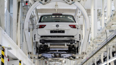Γραμμή παραγωγής της Αυτοκινητοβιομηχανίας Volkswagen
