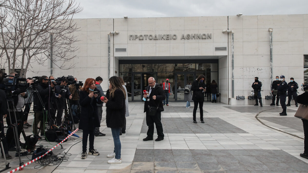 Δίκη του ηθοποιού Πέτρου Φιλιππίδη, στο Μικτό Ορκωτό Δικαστήριο της Αθήνας, Δευτέρα 28 Μαρτίου 2022