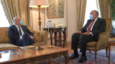 Επίσκεψη Υπουργού Εξωτερικών, Νίκου Δένδια, στην Αίγυπτο Συνάντηση με τον Υπουργό Εξωτερικών της Αιγύπτου, Sameh Shoukri, την Πέμπτη 18 Ιουνίου 2020