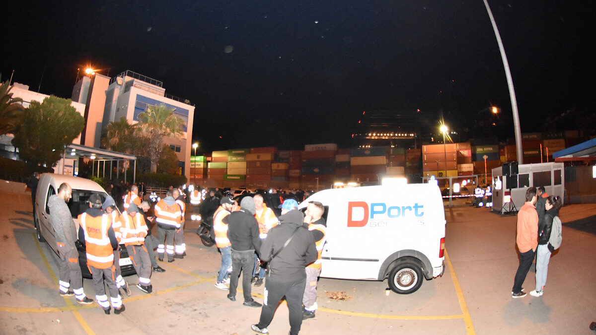 24ωρη Απεργία των εργαζομένων στη COSCO, Πειραιάς 14/04/2022