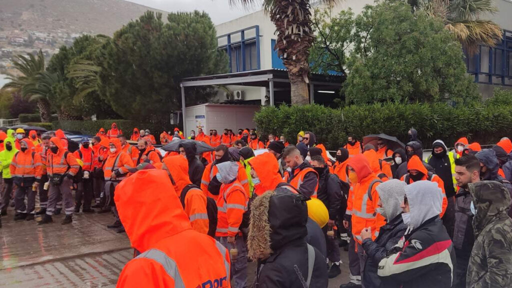 Στάση εργασίας των εργαζομένων στην Cosco 