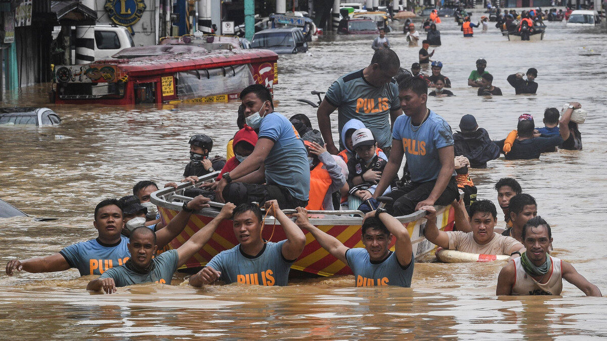 Πλημμύρες στις Φιλιππίνες από την Τροπική καταιγίδα Μέγκι - Απρίλιος 2022