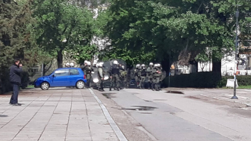 Τα ΜΑΤ στους χώρους του Αριστοτέλειο Πανεπιστημίου Θεσσαλονίκης / 18-19/04/2022