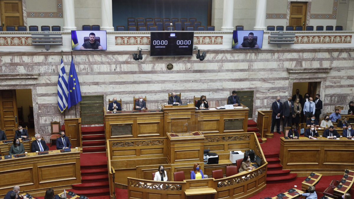 Ομιλία του Ουκρανού προέδρου, Β. Ζελένσκι στην ελληνική βουλή, 7 Απρίλη 2022