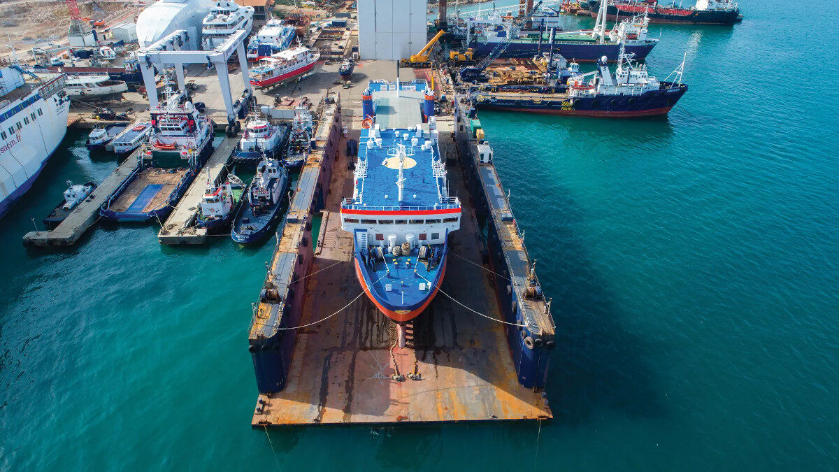 Ναυπηγεία του Ομίλου Σπανόπουλου στα Αμπελάκια Σαλαμίνας