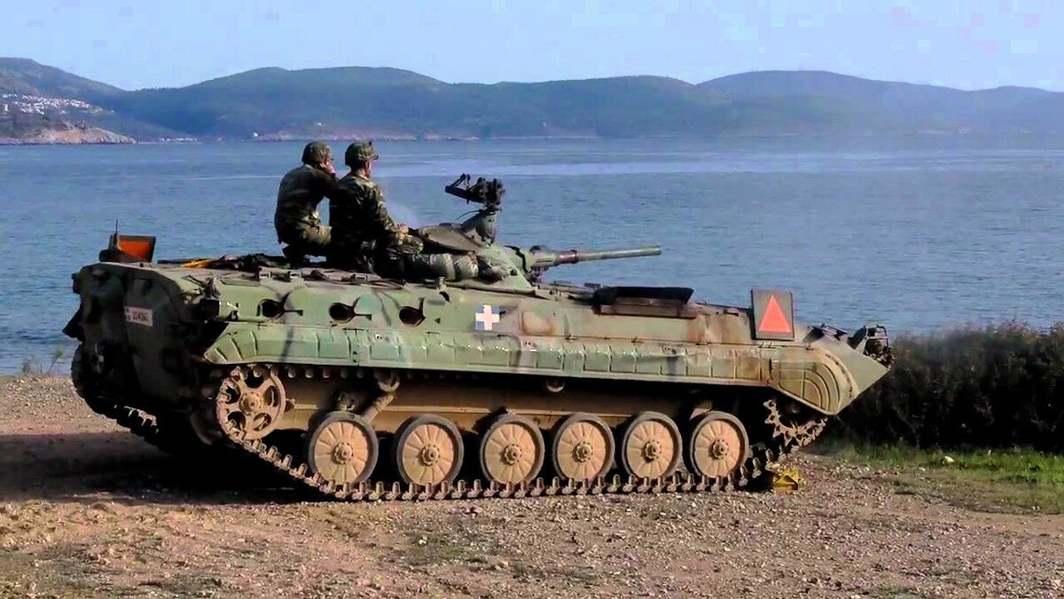 Τεθωρακισμένο όχημα BMP-1 (Ρωσικής κατασκευής) του Ελληνικού Στρατού