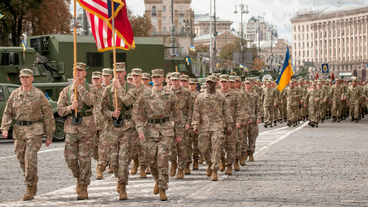 Τμήμα του στρατού των ΗΠΑ στο Κίεβο, Ουκρανία - 2017