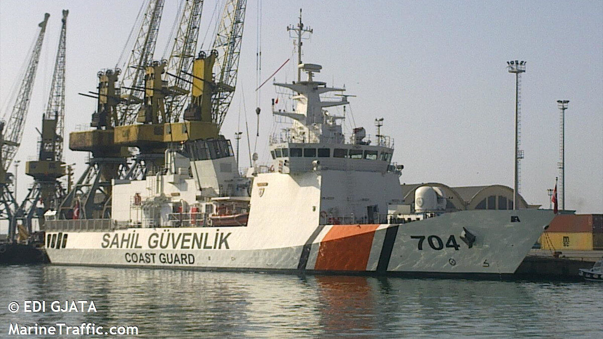 Πλοίο Ανοιχτής Θαλάσσης (Yasam - 704) της Τουρκικής Ακτοφυλακής που επιχειρεί στο Αιγαίο