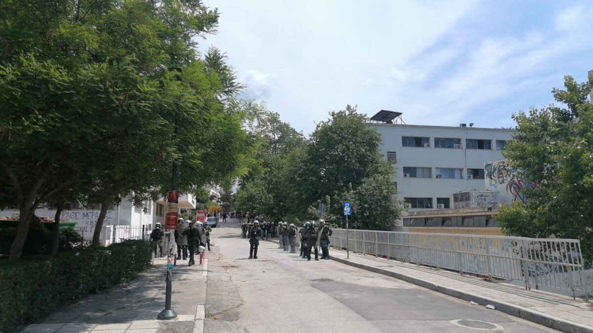 Αστυνομικές Δυνάμεις των ΜΑΤ στο Αριστοτέλειο Πανεπιστήμιο Θεσσαλονίκης (ΑΠΘ)