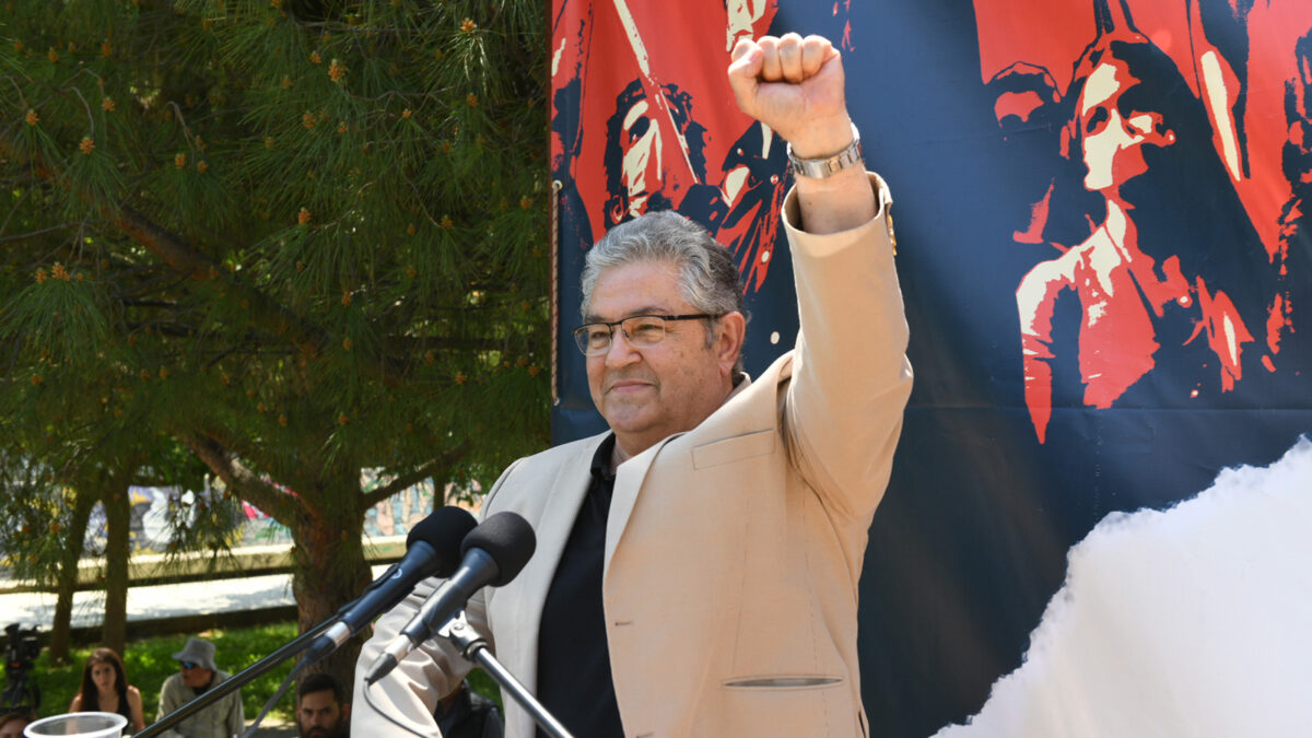 Ο ΓΓ της ΚΕ του ΚΚΕ, Δ. Κουτσούμπας