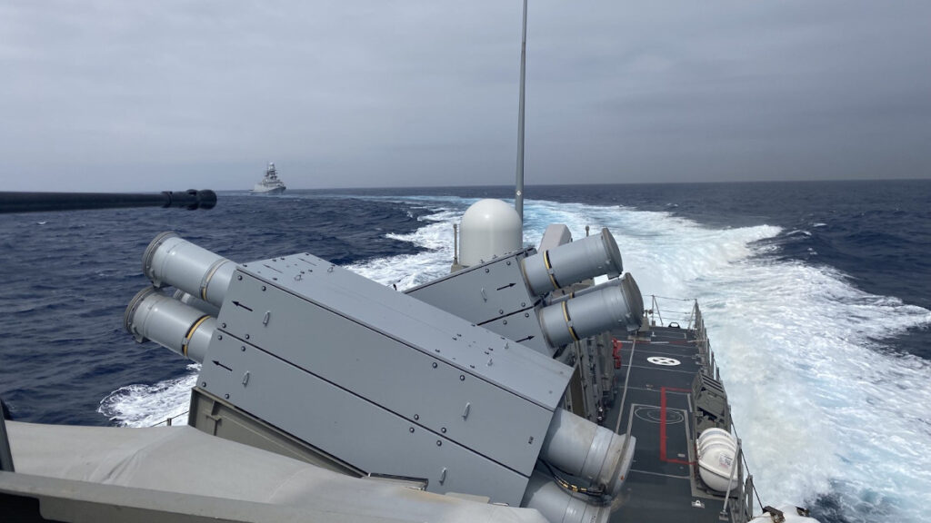 Άσκηση PASSEX (Passing Exercise) του ΤΠΚ ΚΑΡΑΘΑΝΑΣΗΣ με την Ιταλική Φρεγάτα CARLO MARGOTTINI και την Ισπανική BLAS DE LEZO - SNMG2