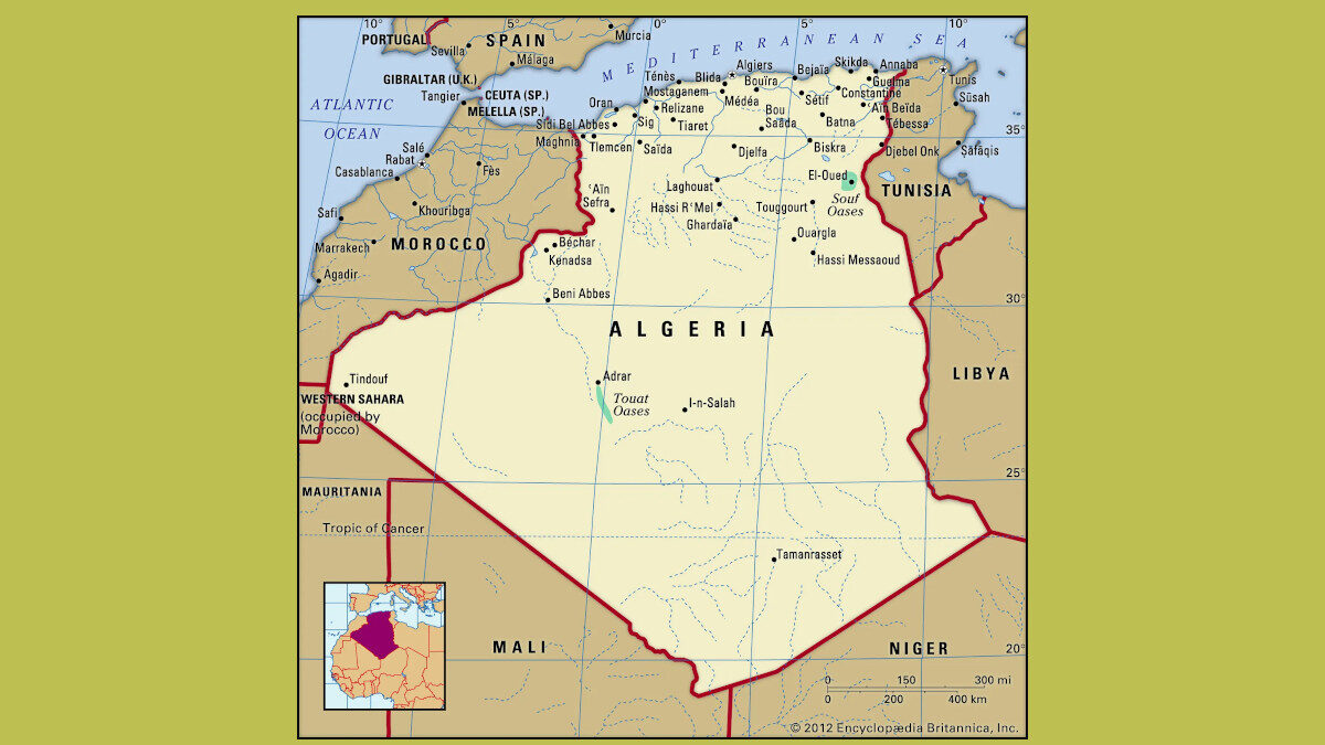 Χάρτης Αλγερίας