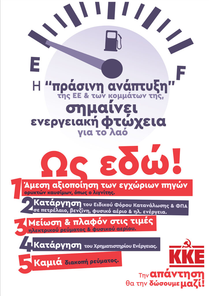 ΚΚΕ: Ως εδώ! Απάντηση στην ακρίβεια θα δώσουμε μαζί!