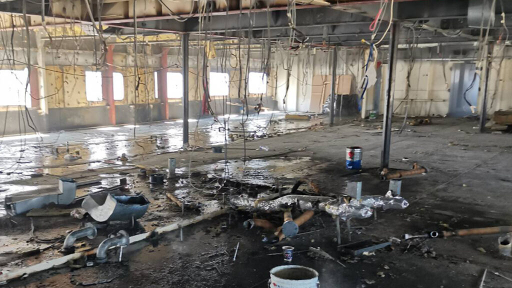 Ναυπηγοεπισκευαστική Ζώνη Περάματος: Πυρκαγιά στο πλοίο «Andros Queen» - 21/06/2022