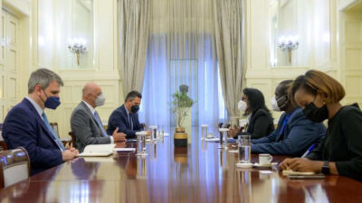 Συνάντηση του Νίκου Δένδια με την Πρέσβη της Αιθιοπίας στην Ελλάδα με έδρα τη Ρώμη, Demitu Hambisa